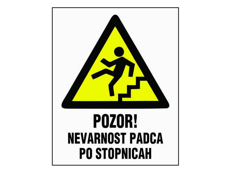 0071 Pozor nevarnost padca po stopnicah