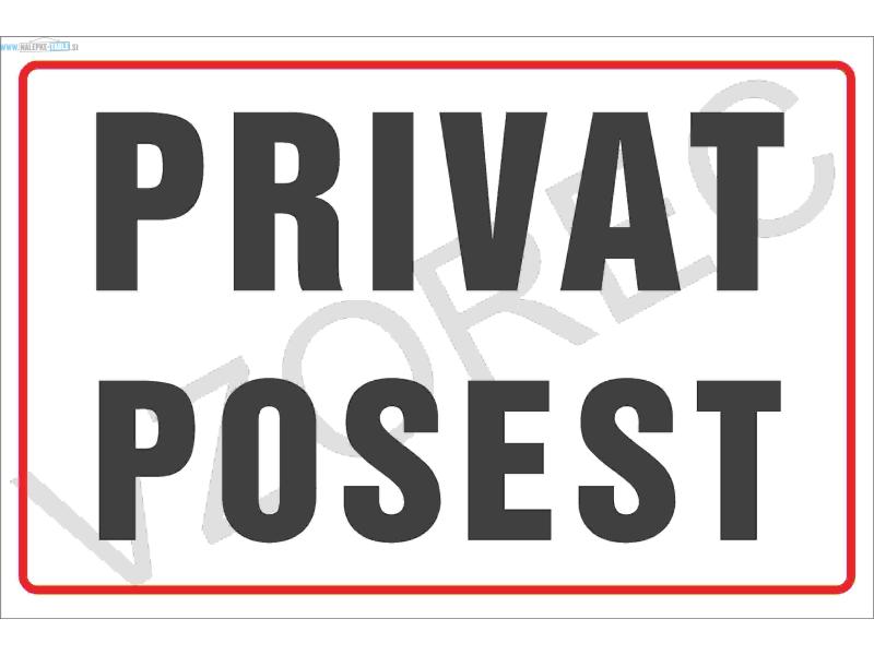 PRIVAT POSEST 30x20