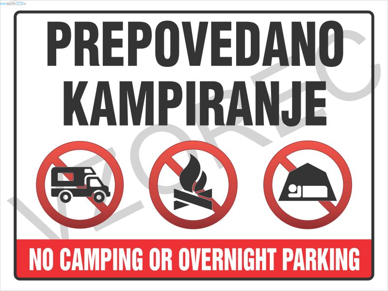 Prepovedano-kampiranje