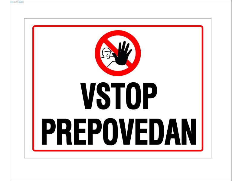 Vstop-prepovedan