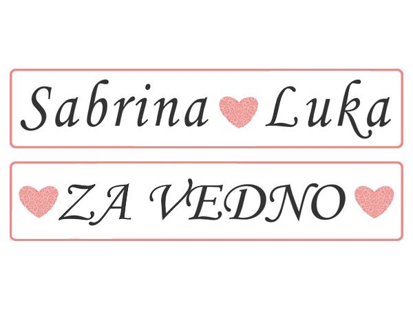 Poročne tablice z imeni