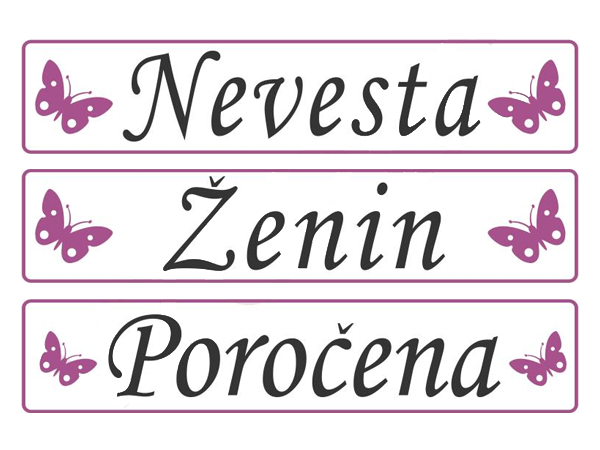 Poročne tablice kompleti